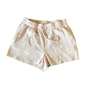 Miss Posh Light Pink Star Patterned Shorts Womens Size S